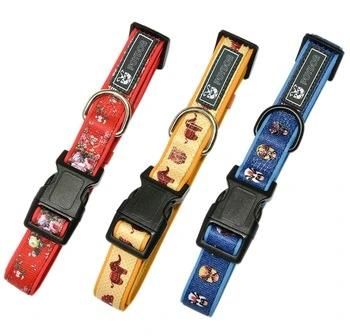 2020 Hottest Print Pattern Nylon Dog Collar Match Adjustable Straps