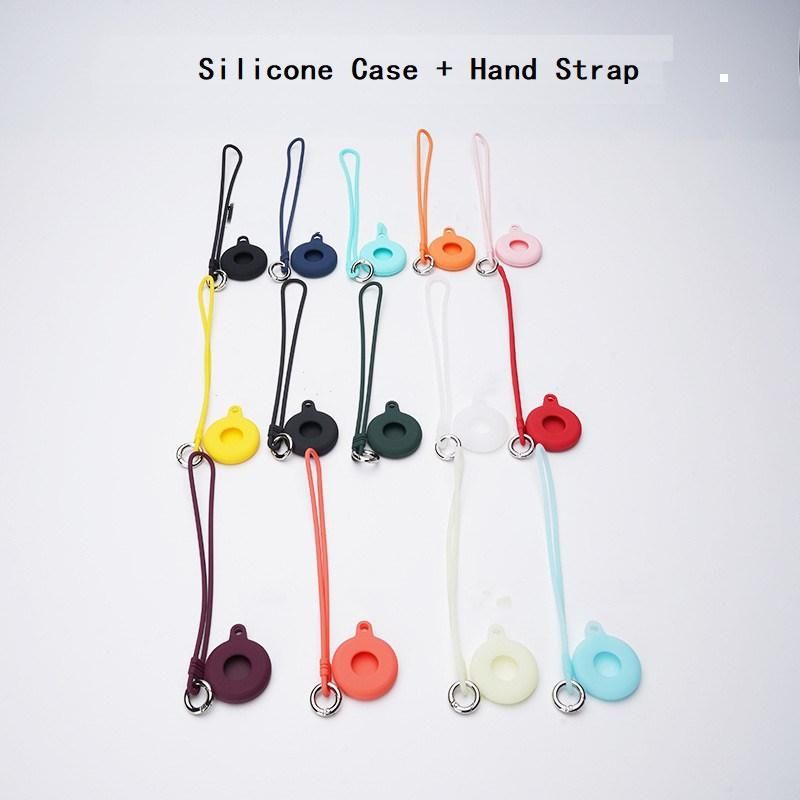 Silicone Protective Cover Case for Airtags Anti-Scratch and Anti-Drop Holders, Keychain Ring Accessories for Apple Airt Ags Case