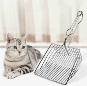 Non Stick Durable Metal Hollow Cleaning Sifter Cat Toilet Litter Scoop, Deep Shovel Litter Scooper