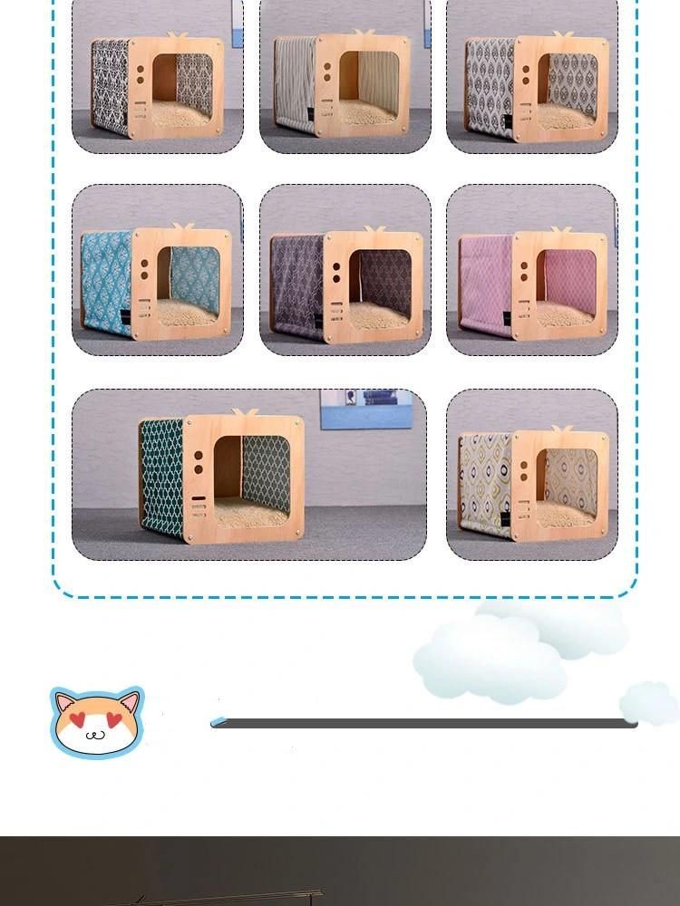 Removable Cat Furniture with Tarpaulin Cotton Cat Cage Cat House