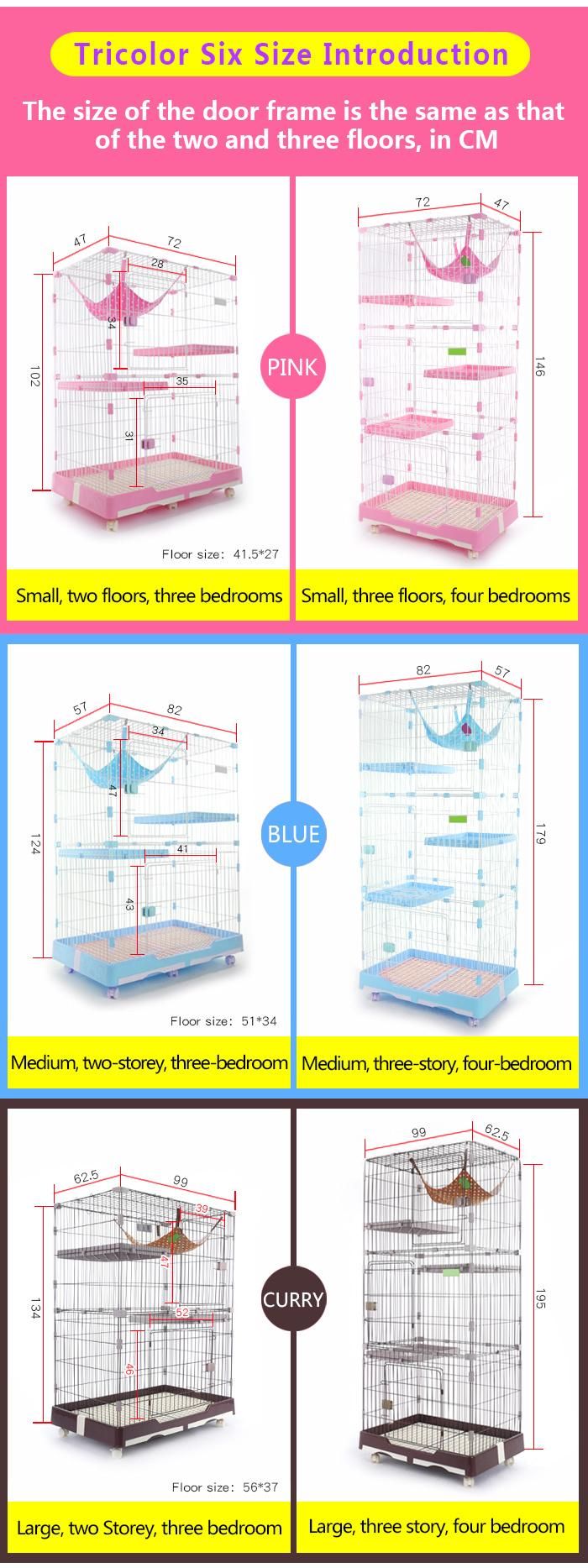 Customize OEM ODM 3 Layer Cheap Plastic Durable Pet Cage