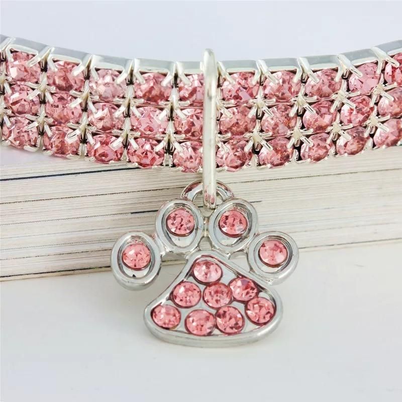 Costom Bling Rhinestone Dog Collars Wholesale Pet Dog Jewelry Collar