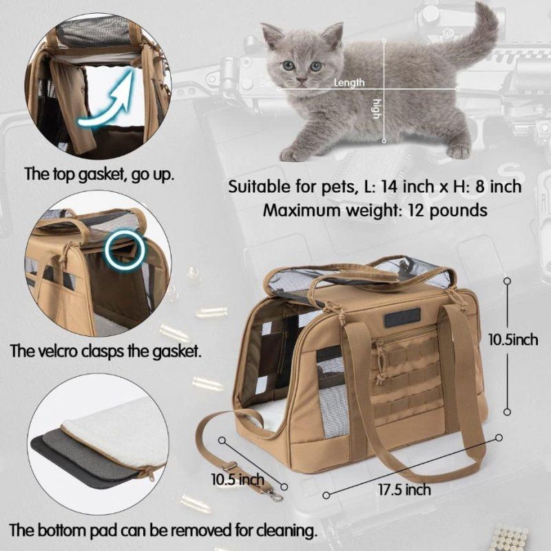 New Design Fashion Tote Bag Black Pet Dog Cat Carrier Bag