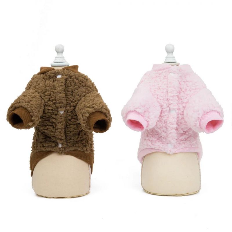 Warm Pet Dogs Clothes Cute Warm Casual Coats with High Collar for Winter and Autumn Puppy Cloth for Pet Dog Puppy Supplies
