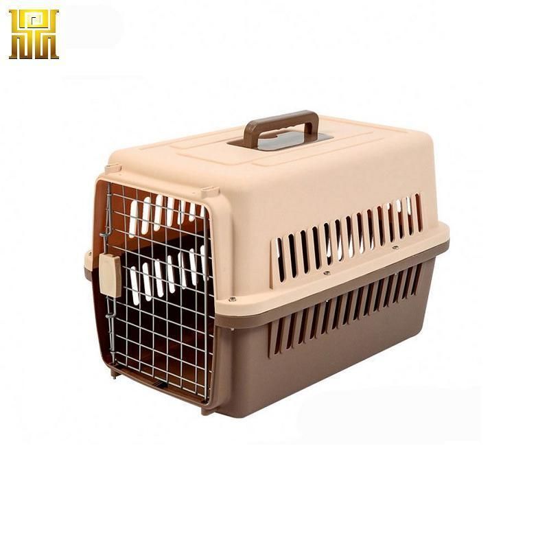 Plastic Dog Cat Carrier Air Travel Crate