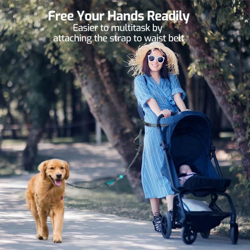 Hands Free Dog Leash with Adjustable Waist Belt for Dogs