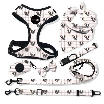 Most Popular Polyester Pet Dog Harness Leash Adjustable Dog Harness Custom