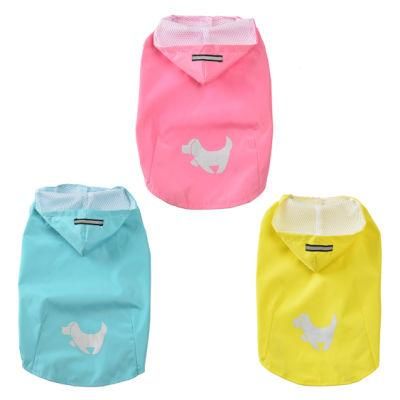 Wholesale Dog Raincoat Large Hooded Waterproof Pet Dog Raincoat with Reflective Designers Luxury Raincoat Clothes for Dogs