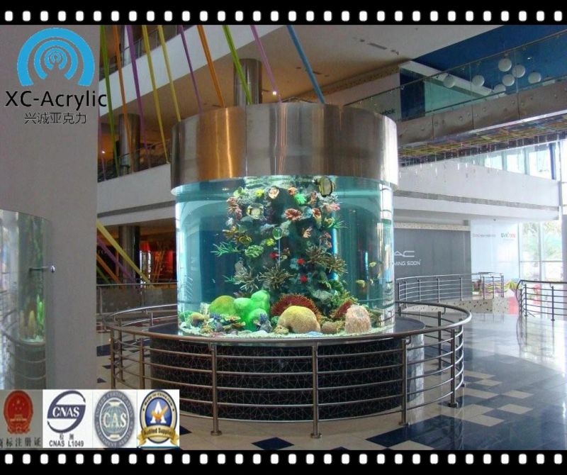 Cylindrical Acrylic Fish Tank