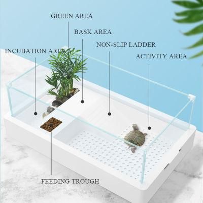Yee Factory Wholesale Tank Pet Products Detachable Split Turtle Tank