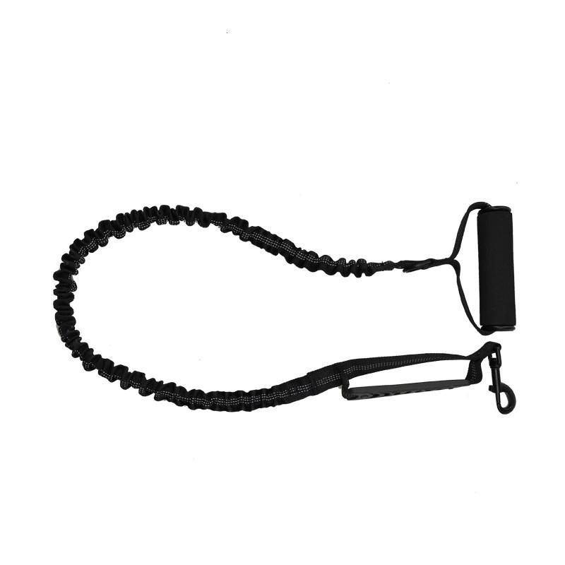 Double Handle Bungee Dog Leash with Night Reflective Thread