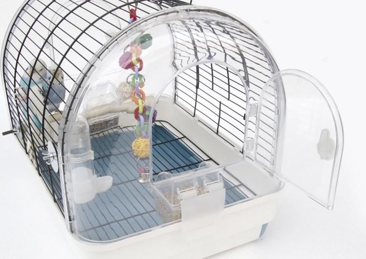 in Stock Factory Durable Acrylic Easy Carrying Breeding Bird Cage Wholesale Pet Products