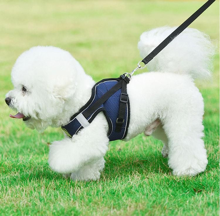 Breathable Mesh Nylon Dog Harness Pattern Strap Soft Walk Best Pet Dog Harness