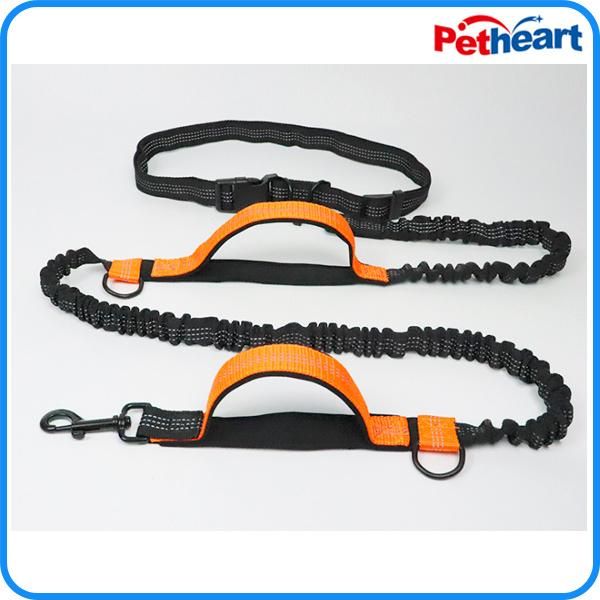 Running Reflective Pull Dog Leash Double Elastic Dog Leash