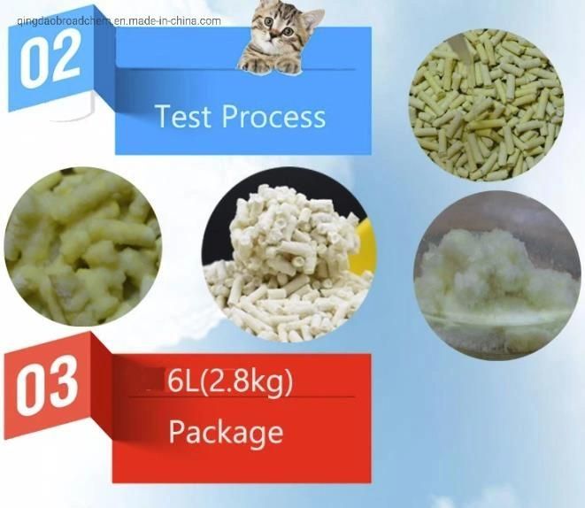 White+Blue 3.5L Macro-Pored High Adsorbent Crystal Cat Pet Litter