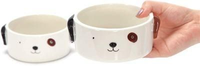 Ceramic Bowls for Small Dogs - 4.5in Wide X 2in High