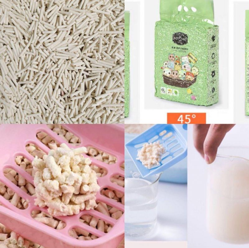 Hot Selling Pet Products Quick Clumping Green Tea Scent Pet Supply Strong Absorption Dust Free Eco-Friendly Tofu Cat Litter /Cat Litter