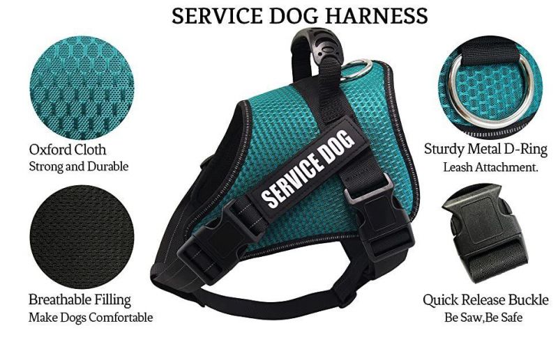 Spupps Green Color Best Dog Vest to Stop Pulling Plus Service Dog in Training Patch