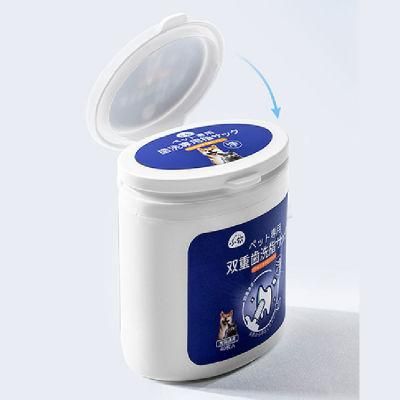 Biokleen OEM Custom Pet Ear Teeth Cleaner Finger Cotton Grooming Wipes Toothbrush Dogs Cats Oral Eye Ear Pet Tear Wipes