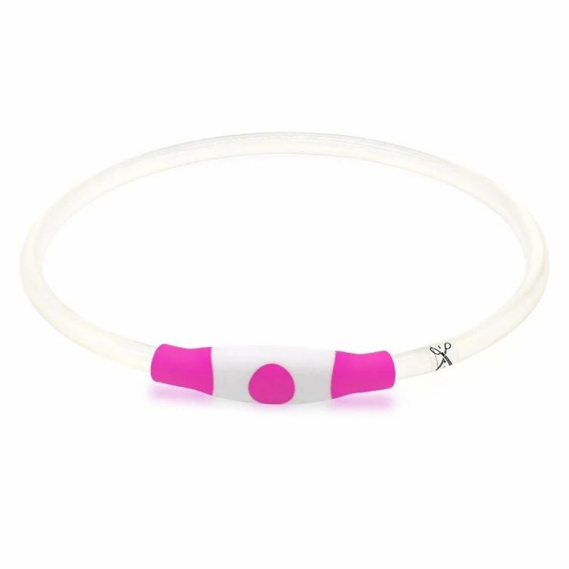 LED Dog Collar, TPU Cuttable USB Rechargeable Glowing Pet Collars, Light up Collars Make Your Dogs Be Seen & Safe at Night
