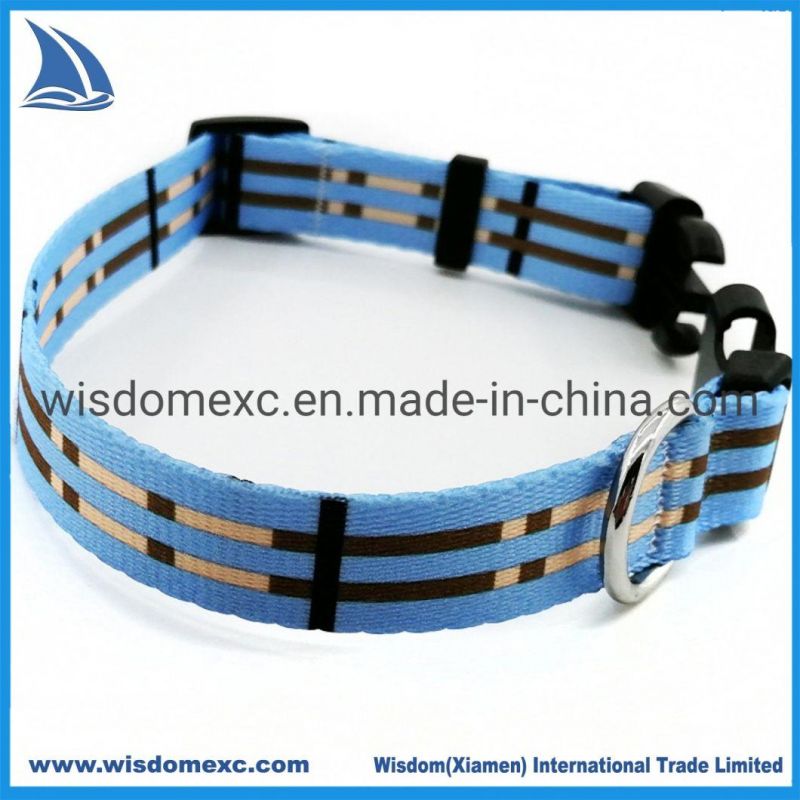 Free Design Eco-Friendly Soft Polyester Custom Printed Dog Collar Wholesale