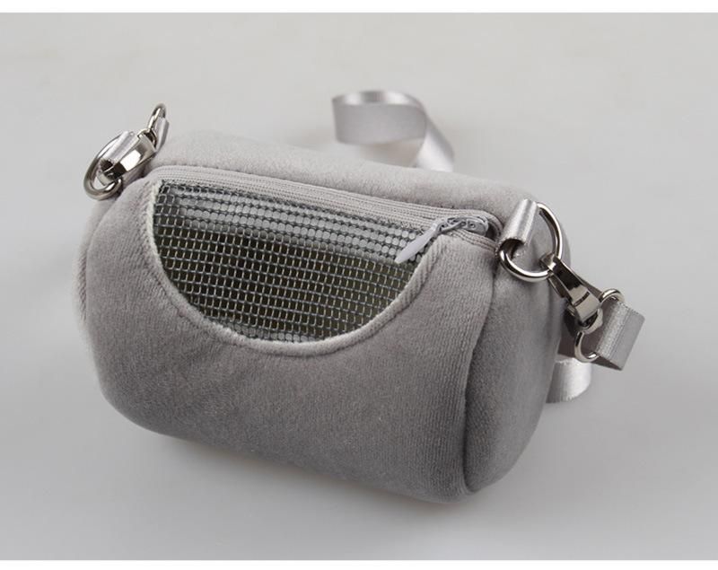 Portable Small Pet Cage Cross Body House Travel Visible Mesh Satchel Hamster Carrier Bag