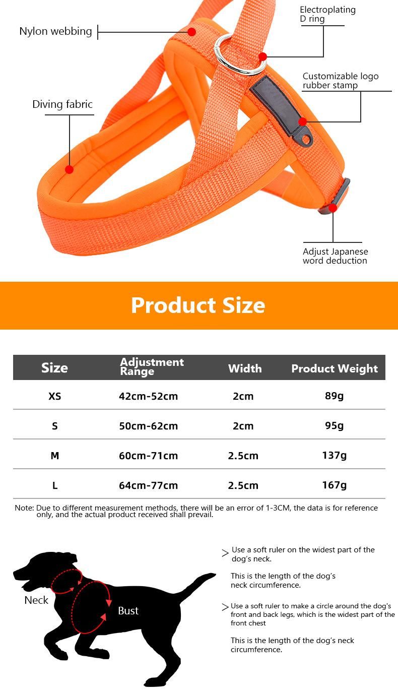 High Quality Luxury Nylon, Personalized Reflective Breathable Mesh Fabric Dog Harness