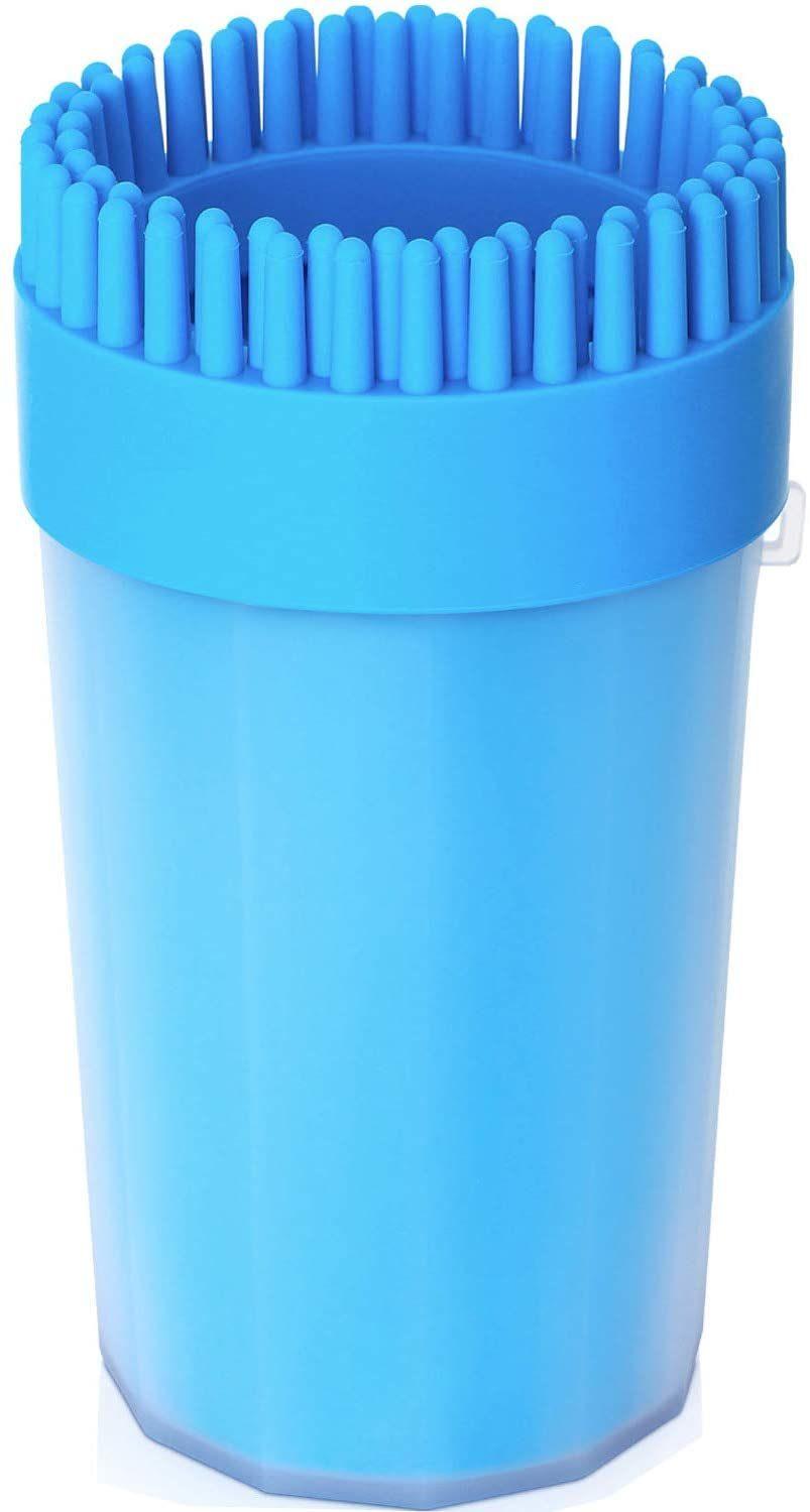 Dog Cleaner Upgrade 2 in 1 Dog Paw Cleaner Dog Brush Dog Grooming Dog Cleaning Paw Cleaner