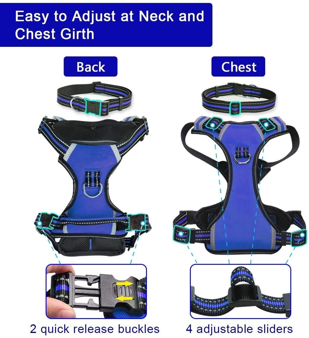 Adjustable Reflective Oxford Outdoor Vest Dog Harness