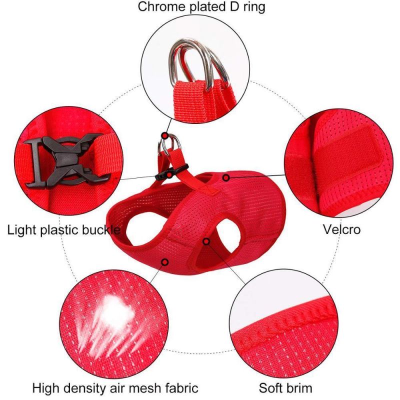 Step-in Air Mesh Breathable Adjustable Dog Harness for Puppies