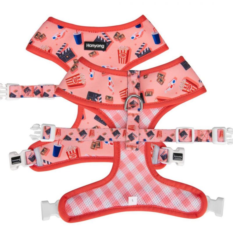 Sublimation Comfortable Reversible Wholesale Neoprene Luxury Design Custom Dog Harness