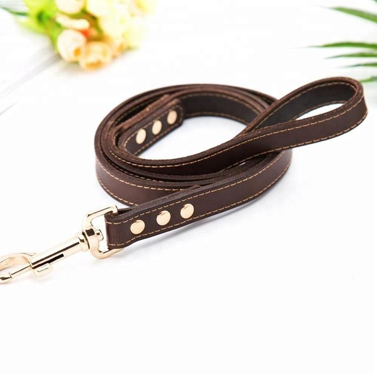 Hot-Selling Leather Material Dog Leash for out Training