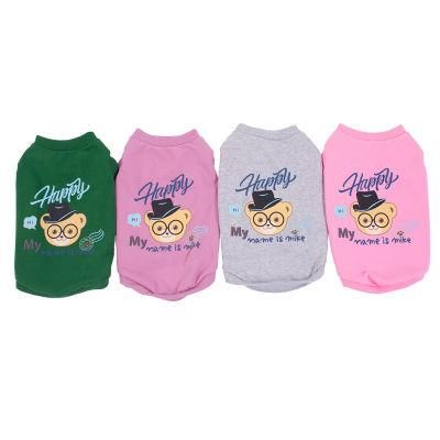 Luxury Cheap Cartoon Funny Dog Shirts Cat Vest Summer Puppy Clothing Pet Dog Clothes