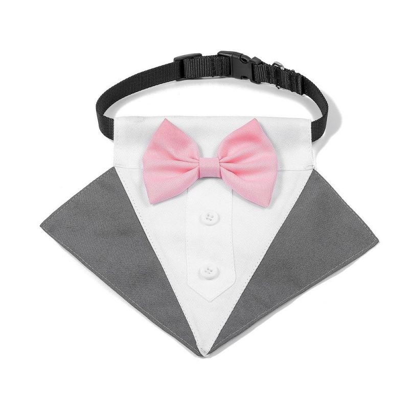 Hot Cute Adjustable Pet Accessories Tuxedo Bow Tie Dog Collars