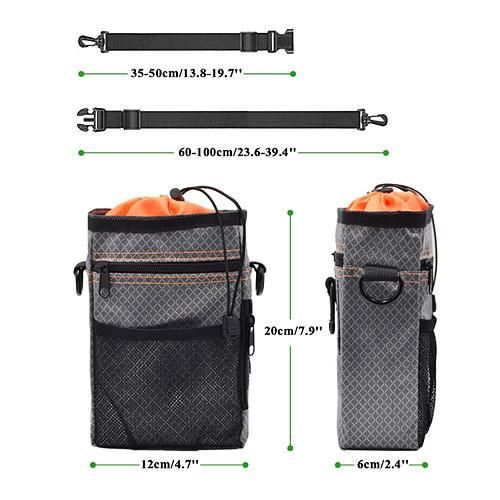Dog Treat Pouch, All-in-One Lightweight Training Bag for Pets with Training Clicker and Eco-Friendly Biodegradable Pet Poo Bags