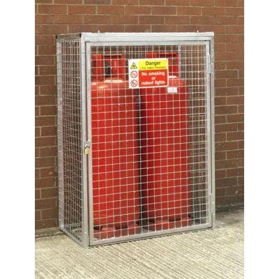 Galvanised Mesh Gas Cylinder Storage Cages