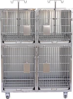 Best Selling Cage Cat Dog Veterinary ICU Warm Oxygen Cages Stainless Steel Vet Cages