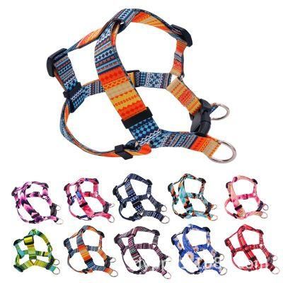 Bohemian Pet Harness, Ethnic Wind Pattern Dog Chest Strap Printed Pet Belt, Dog Harness