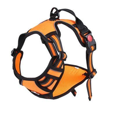 Pet Harness Reflective Adjustable Vest Harness with a Training Handle