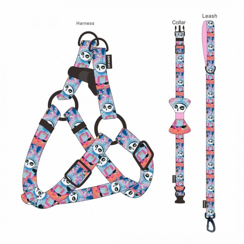 New Style Luxury Custom Leashes Pet Chest Harness Set Leads Dog Collar