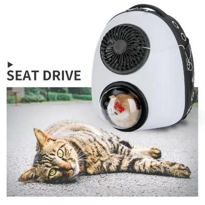 Space Pet Backpack Fashion Outdoor Travel Cat Backpack with Fan