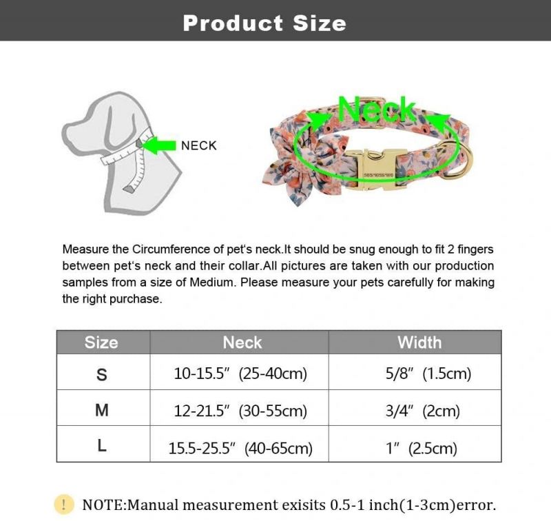 Custom Flower Girl Dog Collar for Female Dogs