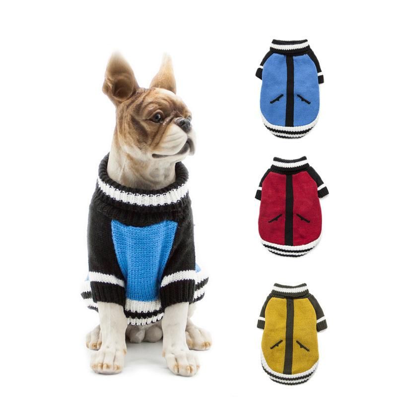 Wholesale Pet Winter Warm Clothes Turtleneck Jumper Dog Sweater with Pocket Design