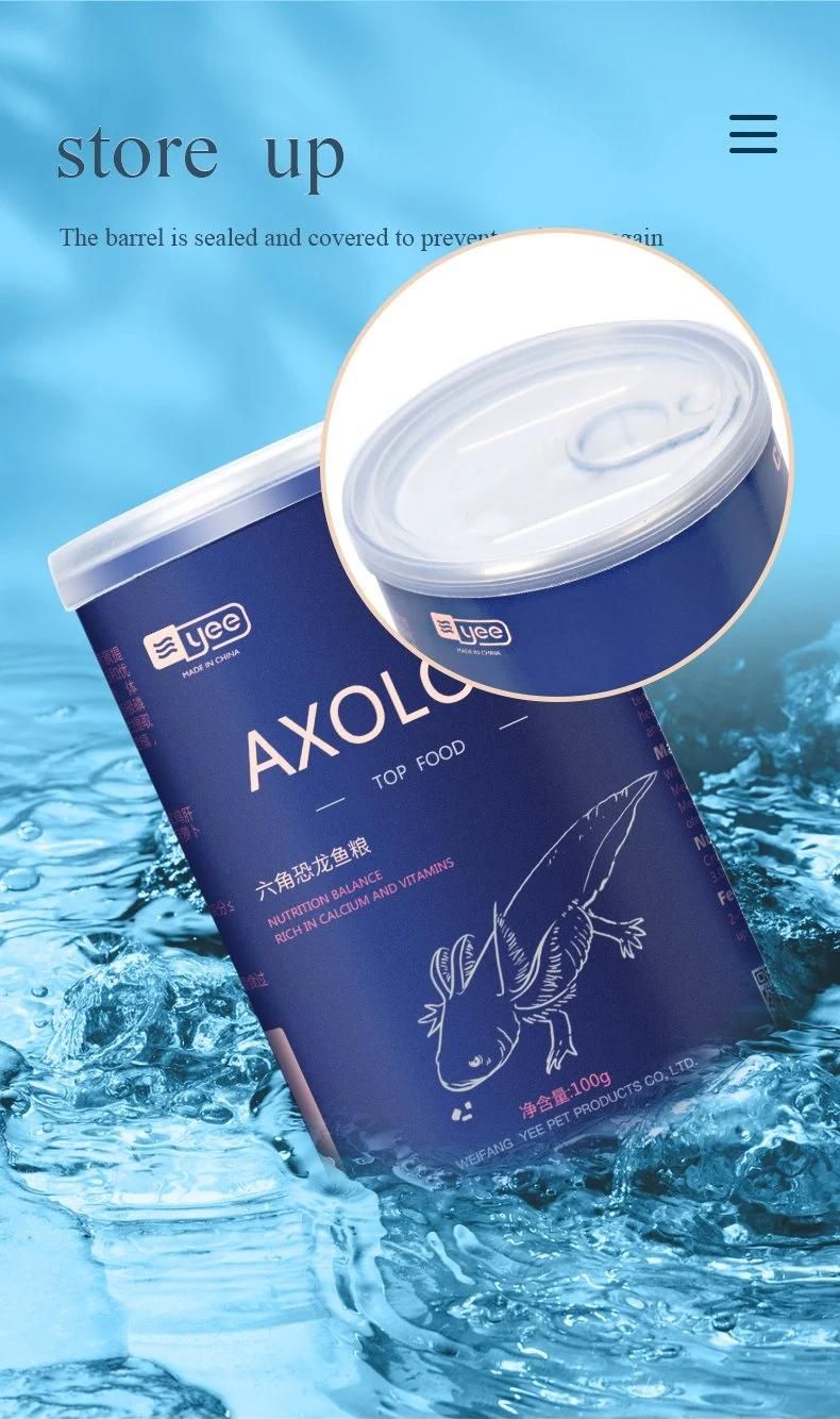 Yee High Quality Salamander Feed Hexagonal Dinosaur Fish Food