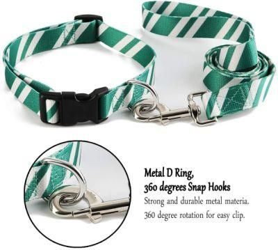 Popular Logo Printing Dog Collars with Leash Sets