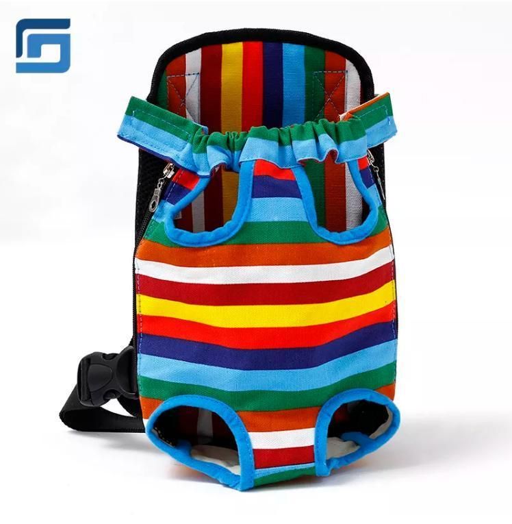 Hot Selling Travel Outdoor Pet Supplies Pet Backpack Chest Bag Dog Pet Cages, Carriers with Cowboy Printed Cloth