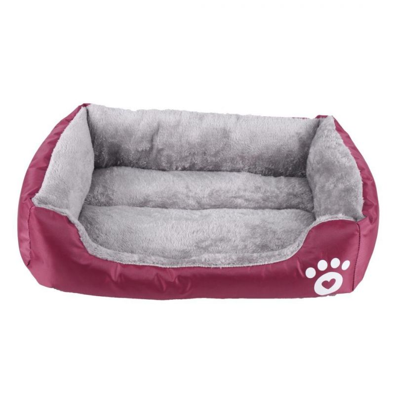 Rectangle Pet Sofa Cushion Bed Cat Winter Mat Kitten Nest Washable Pubby Kennel Warm Mattress Dog Sleeping Bed