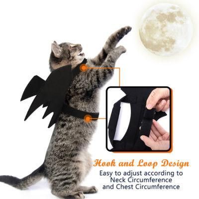 Halloween Bat Wing Chest Back Harness Accessories for Pet