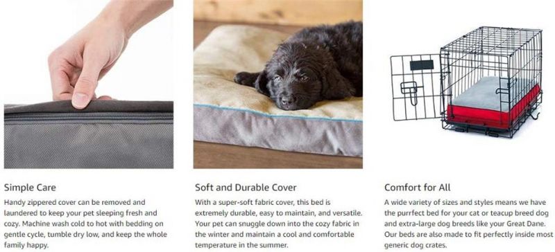 Portable, Lightweight Dog Mattress Washable Dog Bed