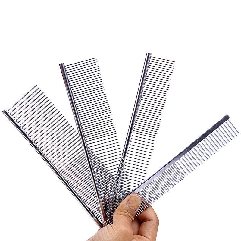 Hairbrush Flea Comb Long Straight Needle Pets Metal Comb